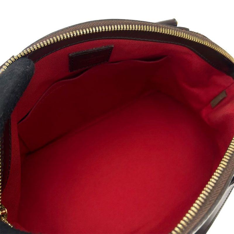 Louis Vuitton Handbag Shoulder Verona Damier Ebene Leather Goldhardware — view 2