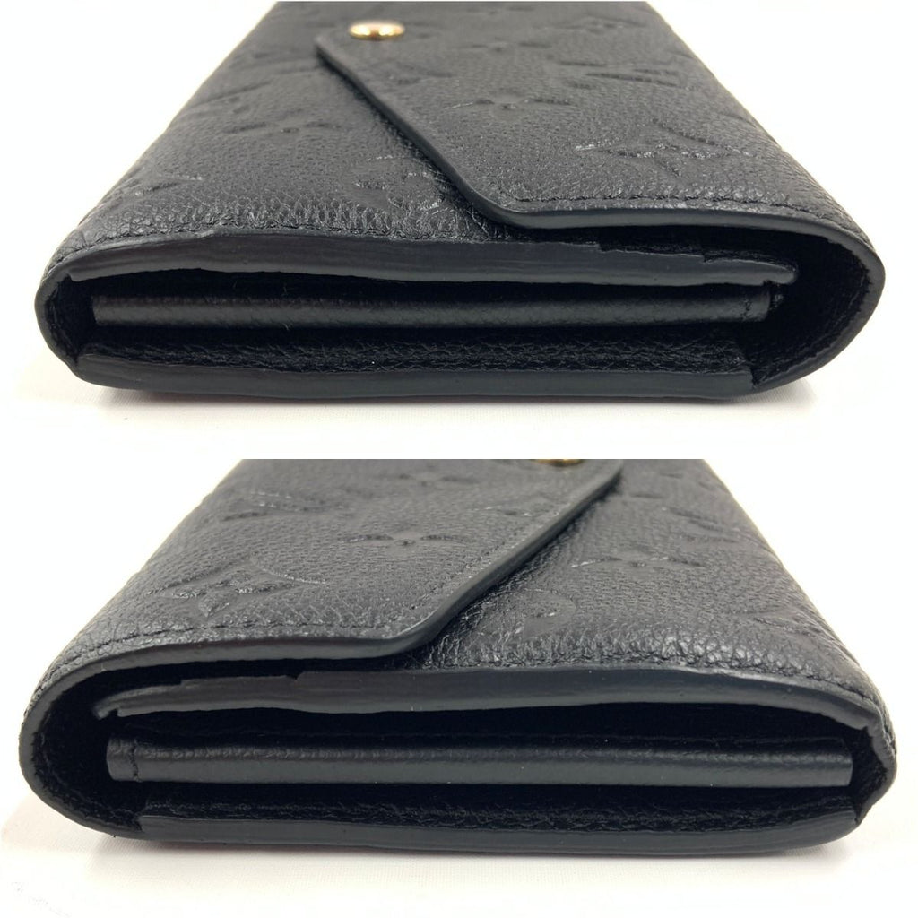Louis Vuitton Empreinte Portefeuille Sarah Bifold Wallet Black — view 3