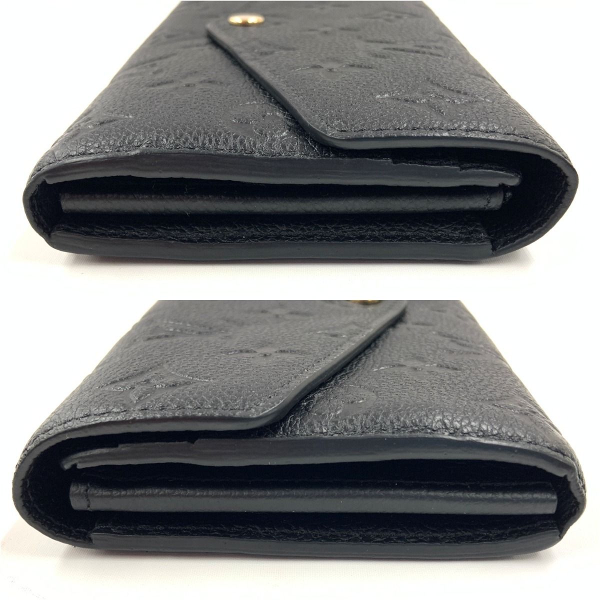 Louis Vuitton Empreinte Portefeuille Sarah Bifold Wallet Black — view 3