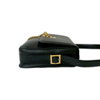 Celine Vintage Logo Ring Hardware Calf Leather Shoulder Bag