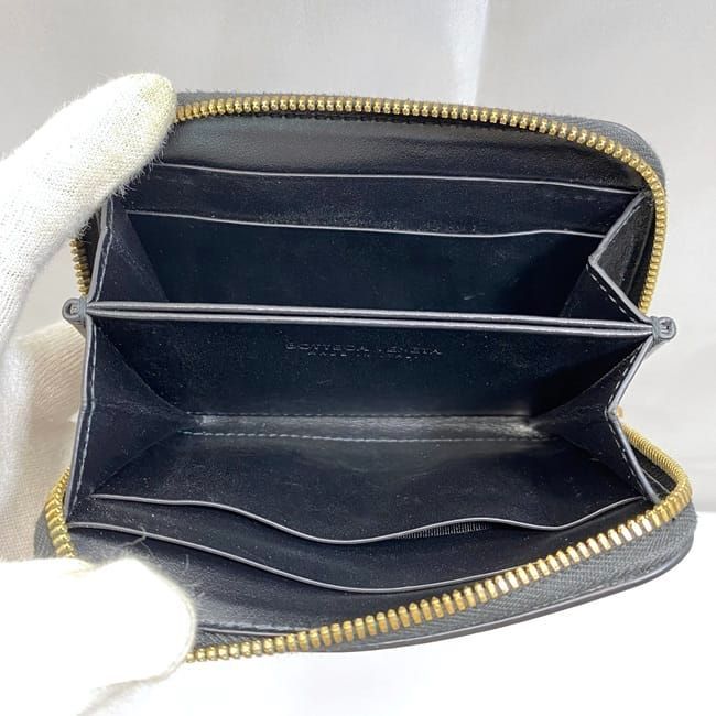 Bottega Veneta Coin Case Black Intrecciato — view 7