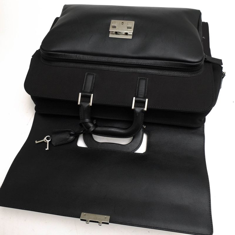 Gucci Bags Briefcase Business Bag Men Leather Black Flap Style — view 7