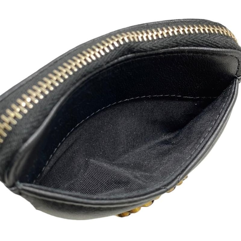 Chanel 19 Coin Case Card Purse Ap2086 Quilted Black Gold Chanel 19 — view 8