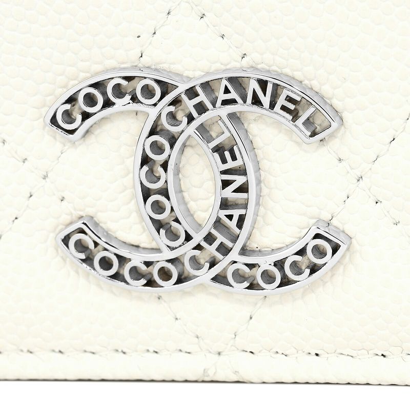 Chanel Bifold Wallet Small Flap White — view 7