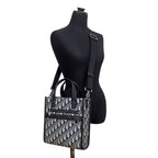 Dior Safari North South Oblique Jacquard Silver Hardware Hand — view 9