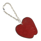 Hermes Apple Motif Key Holder Bag Charm Leather Red — view 2