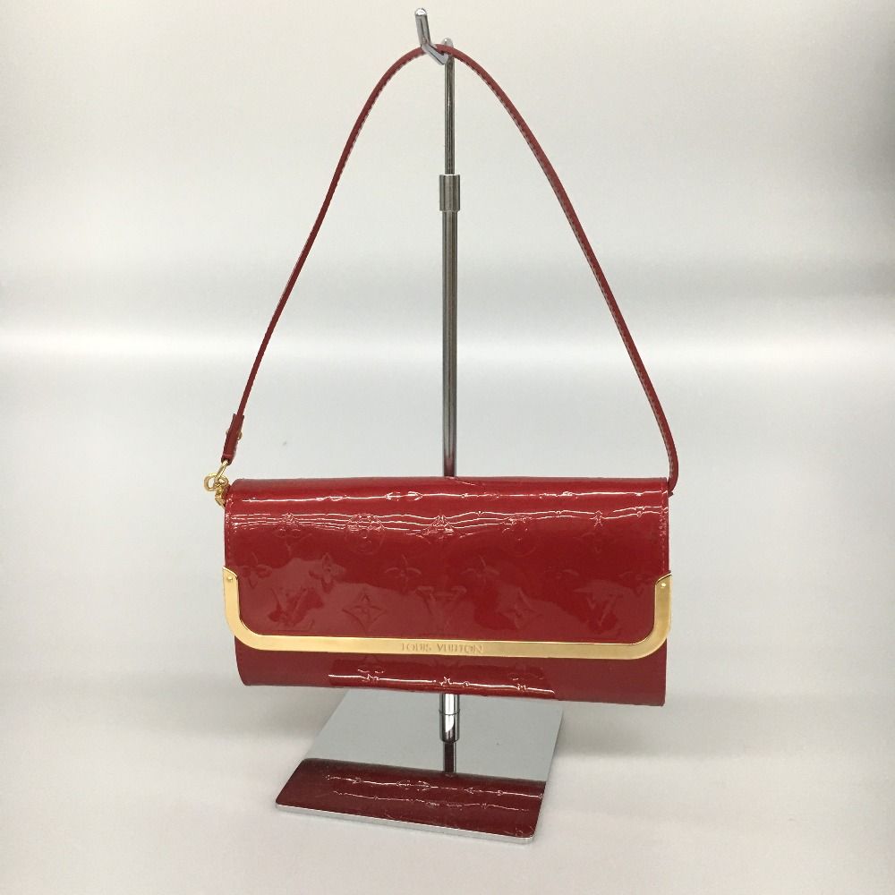 Louis Vuitton Wallet Clutch Red Vernis Ross More MM — view 2