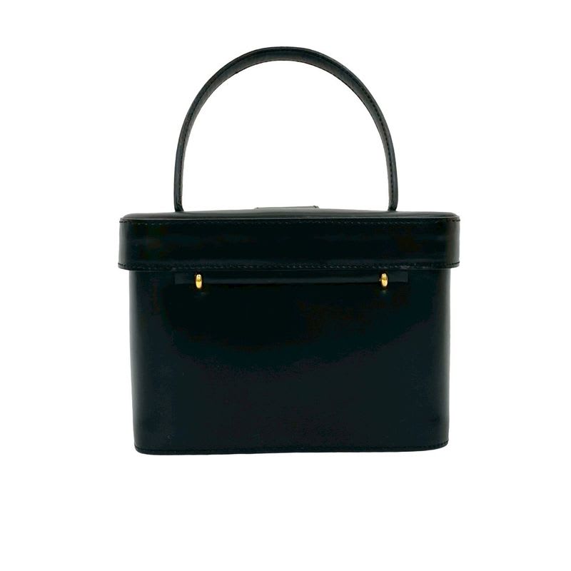 Celine Vintage Star Ball Hardware Leather Vanity Bag Handbag