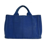 Prada B2439 g Shoulder Bag Canapa Tote Mini Blue — view 3