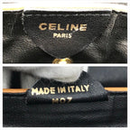 Celine Carriage Vintage Leather Clutch Black — view 9