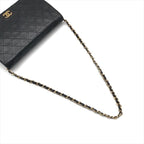 Chanel Quilted Lambskin CC Logo Push Lock Chain Shoulder Bag Black — view 6