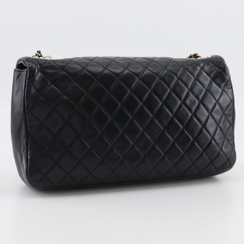 Chanel Westminster Chain Shoulder Quilted Lamb Skin And Faux Pearl — view 3