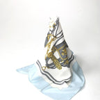 Hermes Carre 90 Brides de Gala Scarf Silk Light Blue — view 3