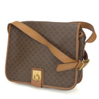 Celine Shoulder Bag Macadam Leather Brown Gold Hardware Crossbody — view 2