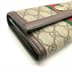 Gucci Ophidia GG Continental Wallet Leather Brown — view 5