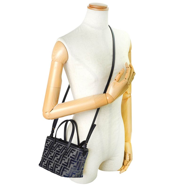 Fendi Handbag Roll Mini Blue — view 6