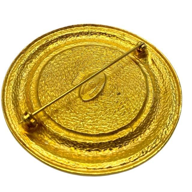 Chanel Cambon Line Circle Pin Brooch Accessories Small Coco Logo GP — view 7