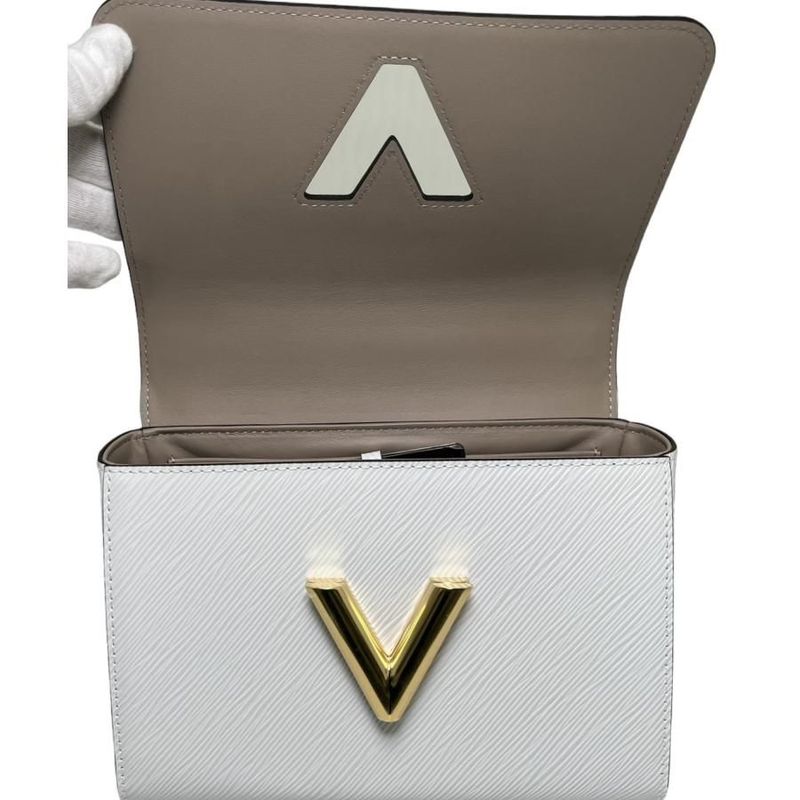 Louis Vuitton Twist MM Epi Bag Shoulder White Calf — view 6