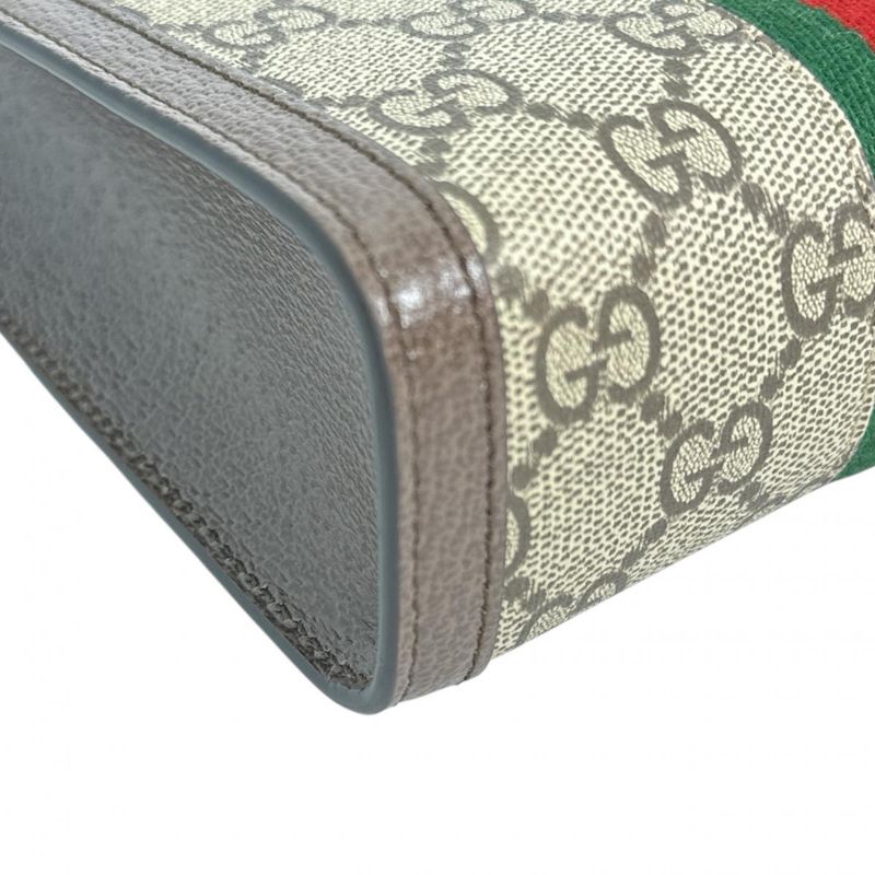 Gucci GG Supreme Shoulder Bag Ophidia Beige — view 6