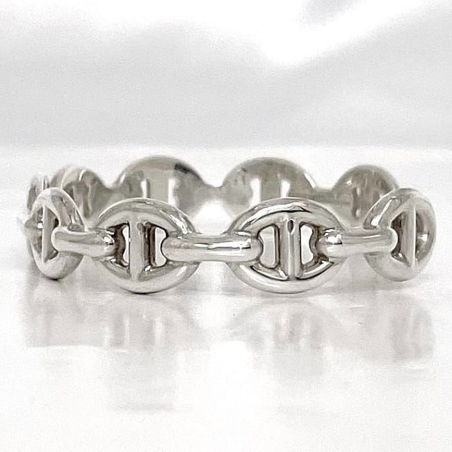 Hermes Bangle Ancienne Silver Chaine D'ancre — view 4
