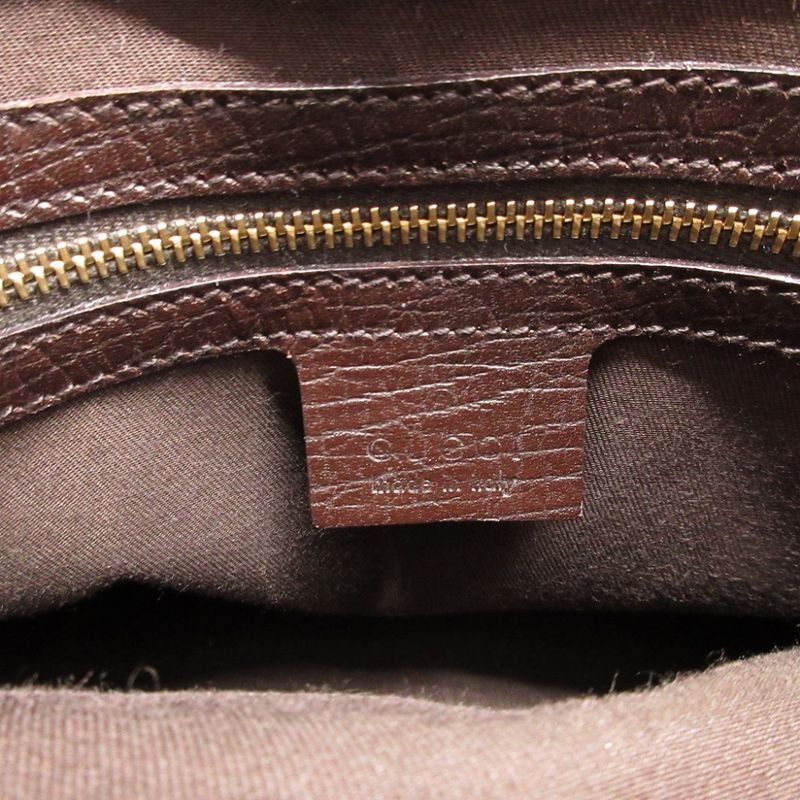 Gucci Sherry GG Canvas Leather Beige Brown Handbag 1789 — view 8