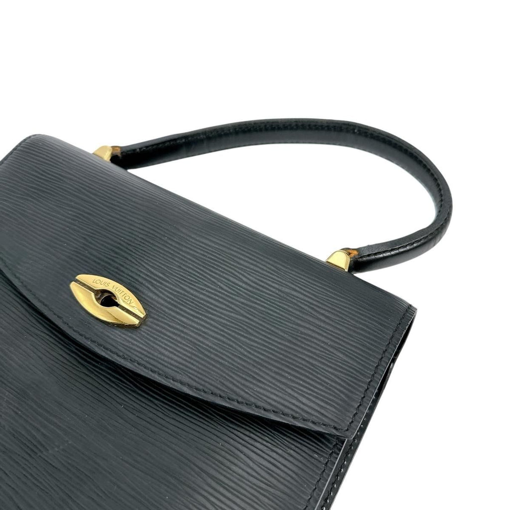 Louis Vuitton Epi Handbag Malesherbes Black — view 9