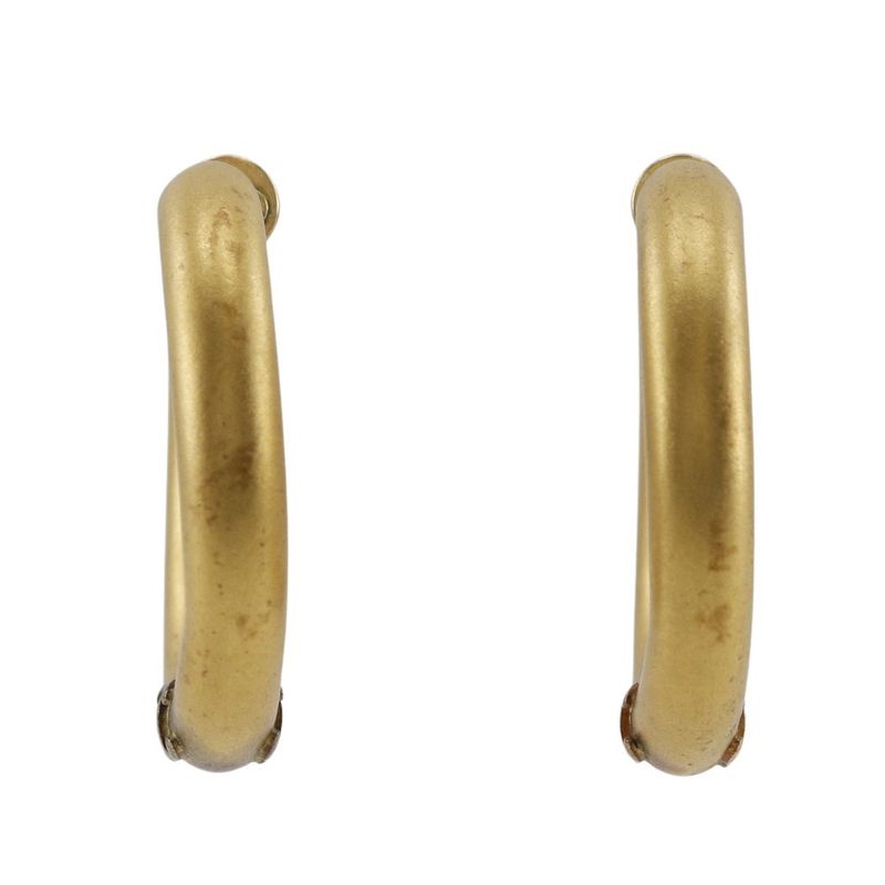 Chanel Coco Loop Vintage Gold Plated 22.6 g Earrings — view 4