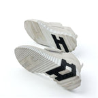 Hermes H Sneakers Shoes Suede Fabric White Velcro — view 6