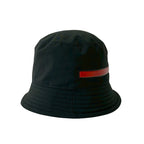 Prada Sports Logo Cotton Bucket Hat Accessory L Black 84155 — view 3