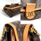 Louis Vuitton Shoulder Bag Dauphine Soft GM Monogram Canvas Brown — view 7