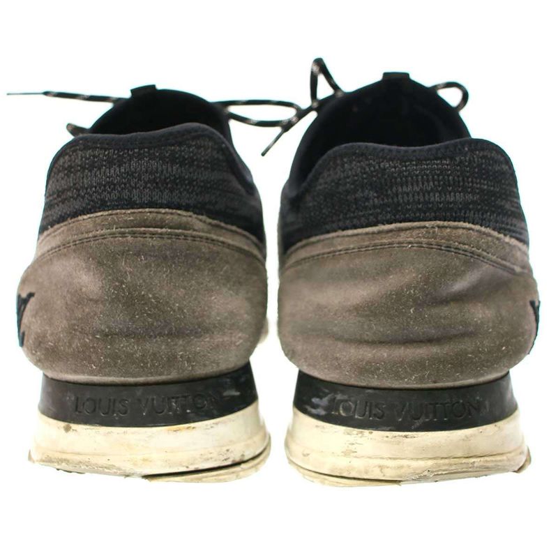 Louis Vuitton Runway Line Suede Switched Sneakers Gray Silver 8 1 2 — view 3