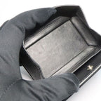 Louis Vuitton Taiga Coin Purse Noir Black Leather — view 5
