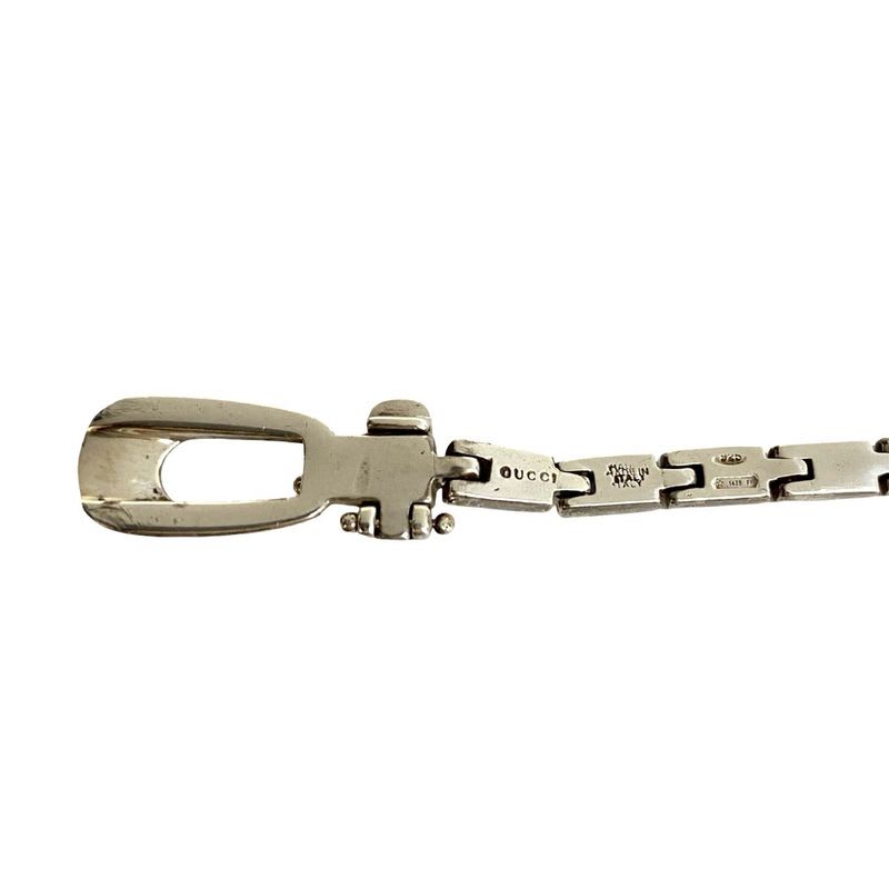 Gucci ID Bracelet Silver 925 Bangle Accessories 474-4 — view 4