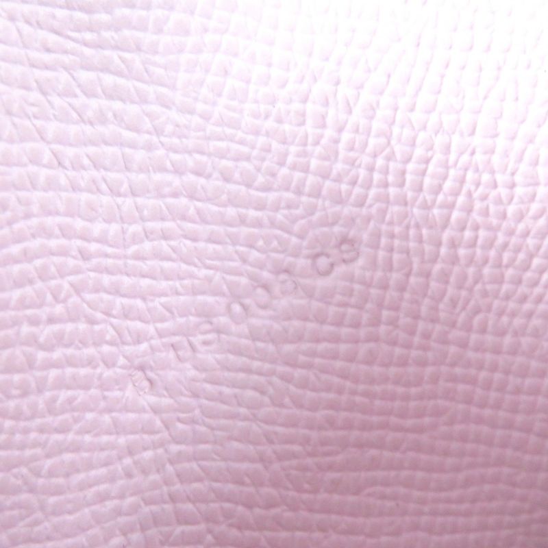 Hermes Bearn Mini Mauve Pere Silver Hardware Vaux Epson Compact Wallet Bifold — view 9