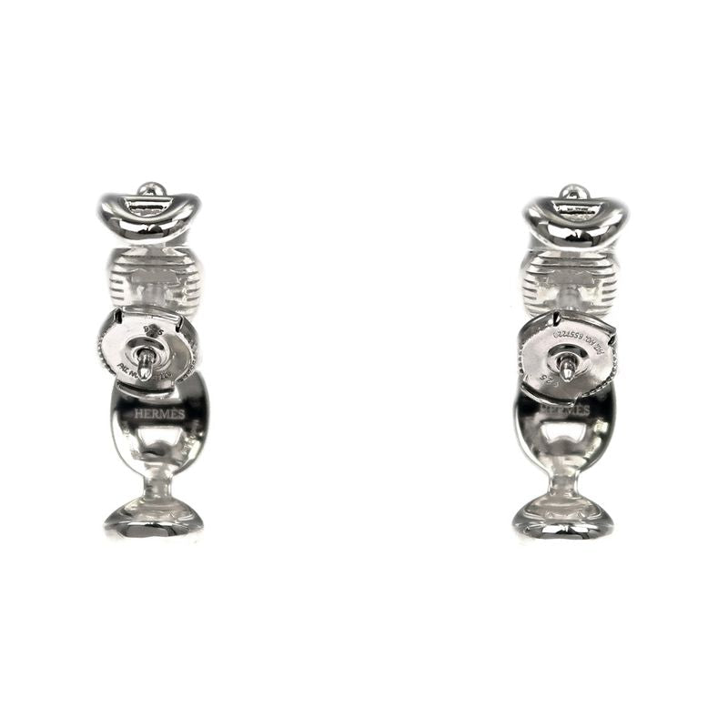 Hermes Earrings Chaine D'ancre Pair AG 925 Silver Accessories — view 3