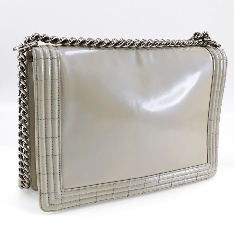 Chanel Chain Shoulder Boy Enamel Bag — view 3