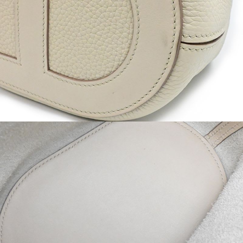 Hermes Bolide Beige Leather Handbag — view 8