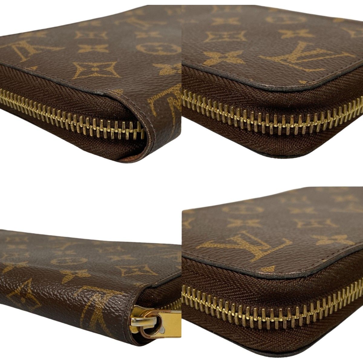Louis Vuitton Long Wallet Monogram Zippy Brown — view 5