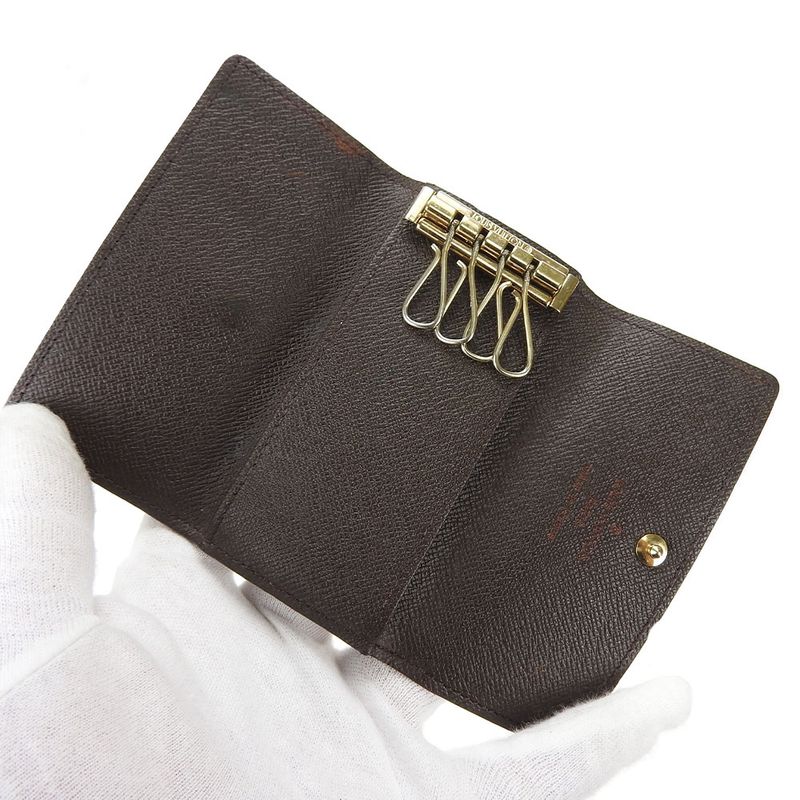 Louis Vuitton Key Case Multicles 4 Damier Canvas Brown Small Items — view 4