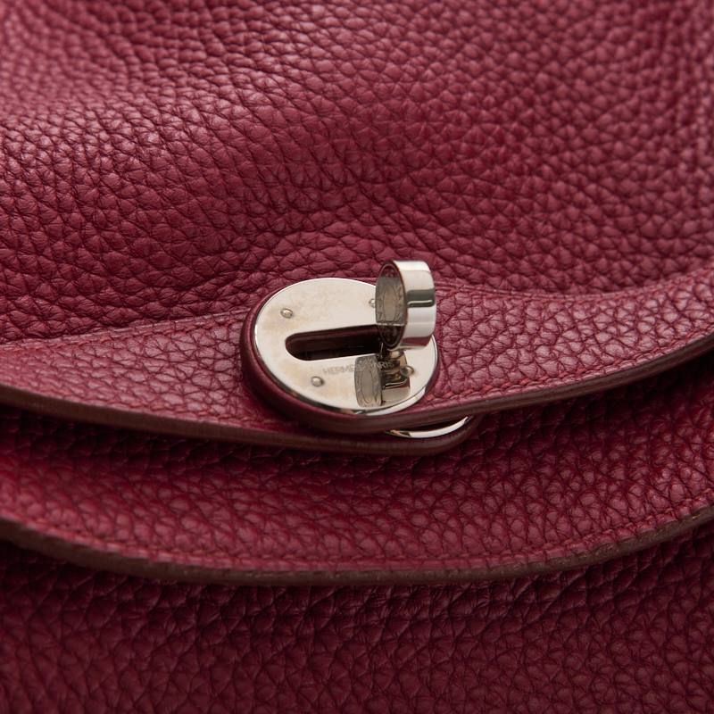 Hermes Lindy 34 Shoulder Bag Taurillon Clemence Tosca — view 8