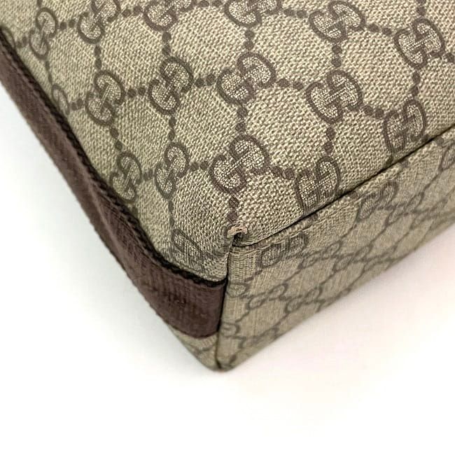 Gucci Shoulder Bag Beige Brown GG Supreme — view 4