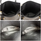 Celine Mini Tote Bag Black Macadam Leather Bucket Shape — view 7