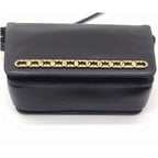 Gucci Leather Logo Shoulder Bag Black — view 3