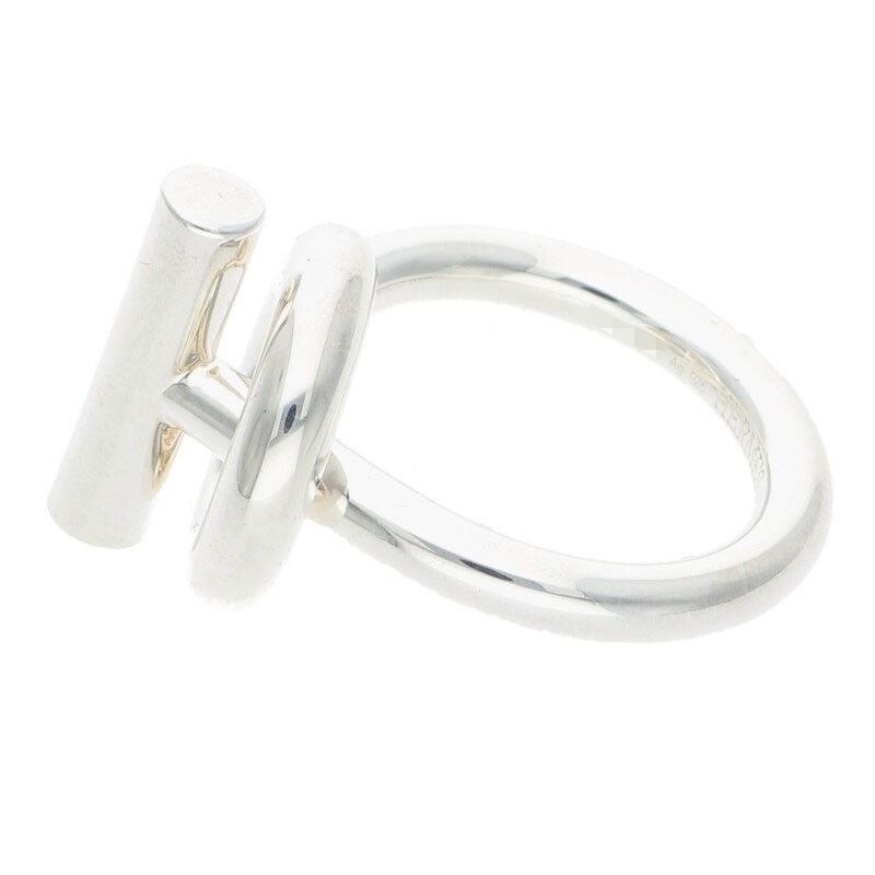 Hermes Echape Silver Ring 52 11 — view 5
