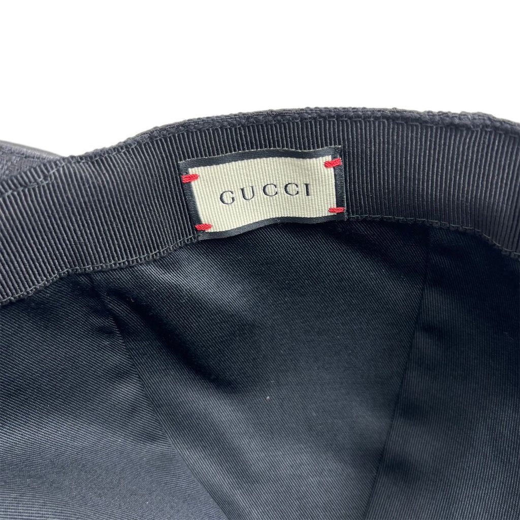 Gucci Cap Hat Original GG Canvas Baseball Cap Black — view 7