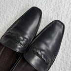 Bottega Veneta Intrecciato Leather Loafer 36 1 2 Black — view 3