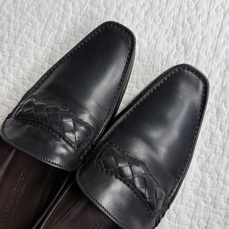 Bottega Veneta Intrecciato Leather Loafer 36 1 2 Black — view 3
