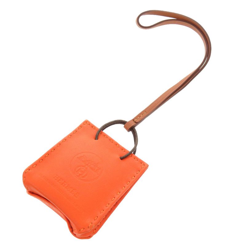Hermes Sac Orangerie New Milo Orange Bag Charm 0074 — view 2