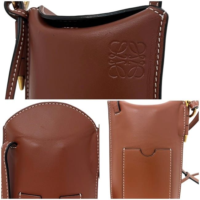 Loewe Shoulder Bag Phone Brown Gate Open — view 7