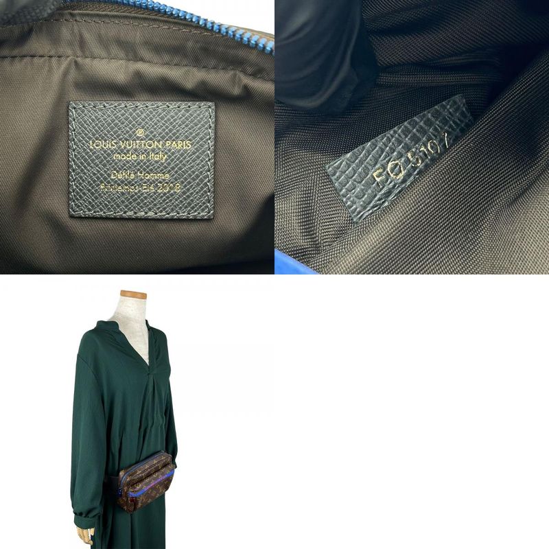 Louis Vuitton Waist Bag Pacific Bum Monogram Brown Blue Kim Jones — view 9